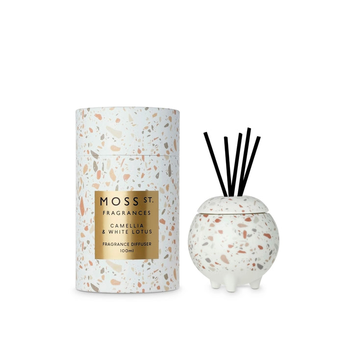 Moss St. Fragrances Camelia & White Lotus Mini Ceramic Diffuser 100ml