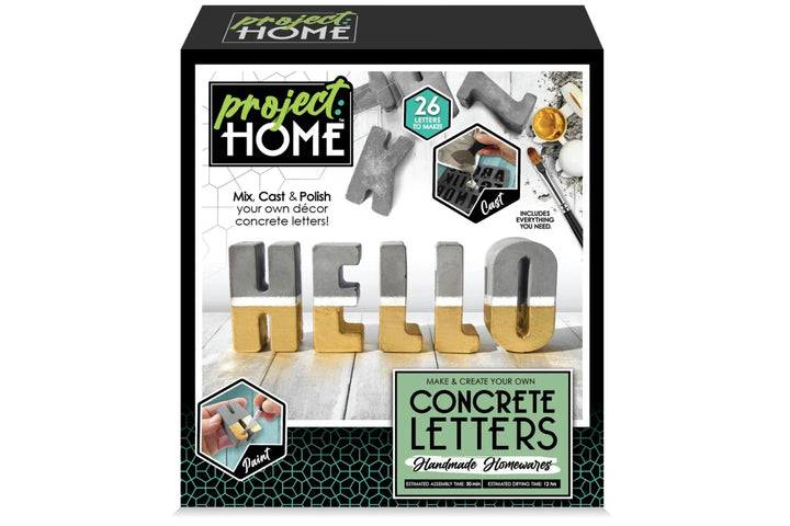 Project Home DIY Concrete Letters Kit