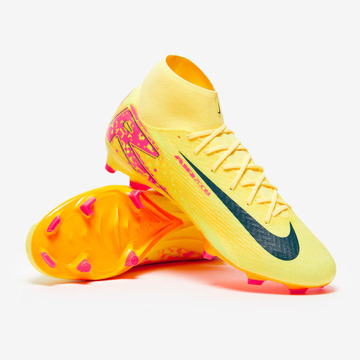 Nike Mens Zoom Mercurial Superfly 10 Academy Firm Ground Football Boots (Orange/Navy)