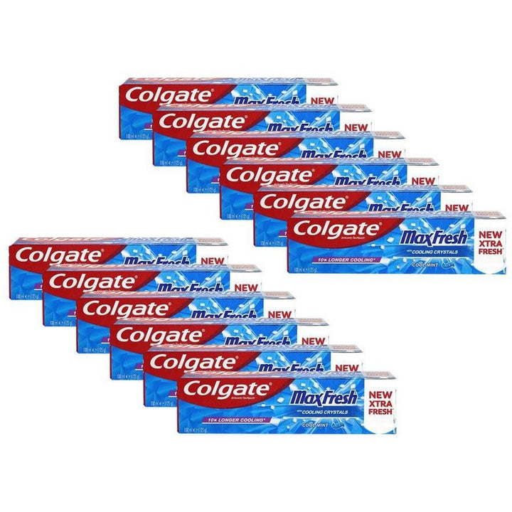 12X Colgate 100ml Toothpaste Max Fresh Cool Mint