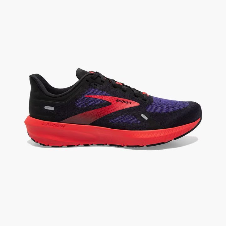 Brooks Women's Launch 9 Medium Width Running Shoes - Black/Deep Blue/Red