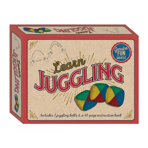 Hinkler Play Retro Box Learn Juggling Activity Set