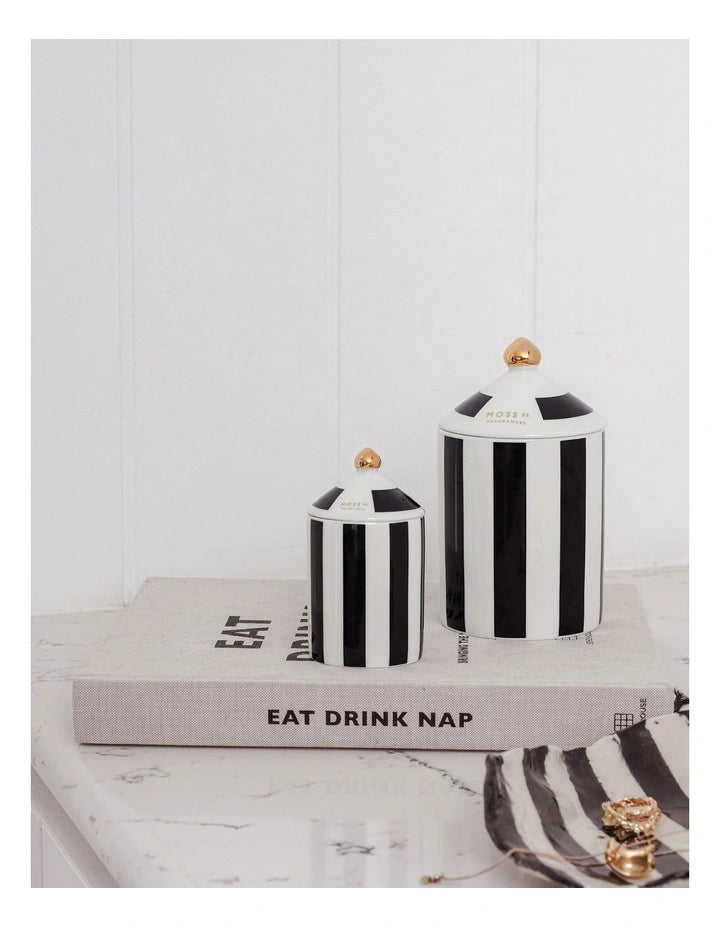 Moss St. Fragrances Jasmine, Amber & Saffron Large Ceramic Candle 360g