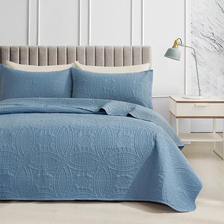 Lisbon Coverlet Set Blue