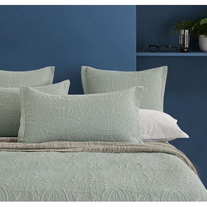 Lisbon Coverlet Set Sage