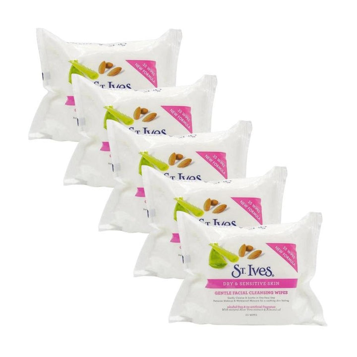 4X St Ives Facial Cleansing Gentle Wipes 35 Nos