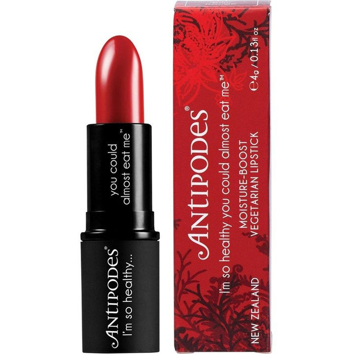 Antipodes Moisture Boost Natural Lipstick No 11 Ruby Bay Rouge 4g