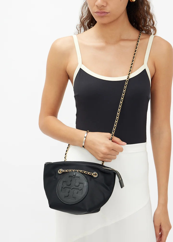Tory Burch Ella Chain Crossbody Bag - Black