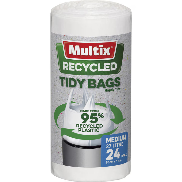 Multix 95% Recycled Tidy Bags Medium 27L - 24 Pack