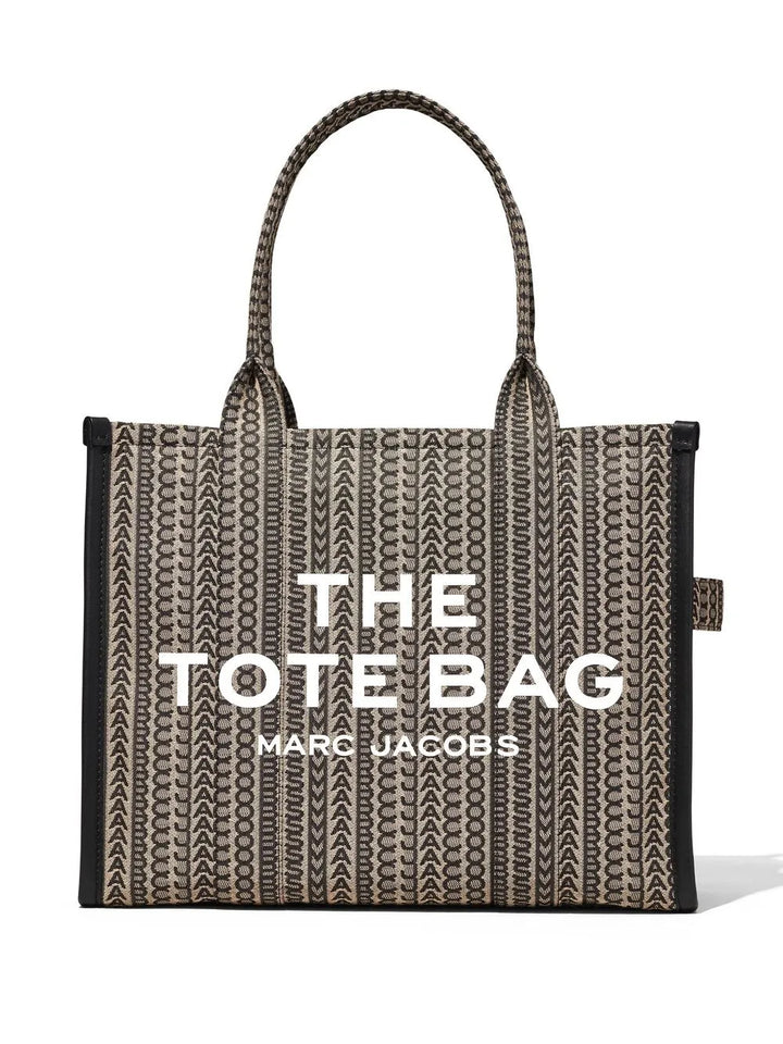 Marc Jacobs Monogram Large Tote Bag Beige Multi
