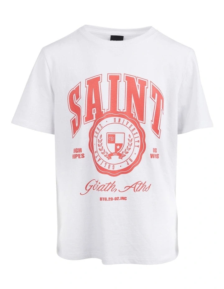 St. GoIiath Kids 2 Pack Princeton Tee - White & Washed Black