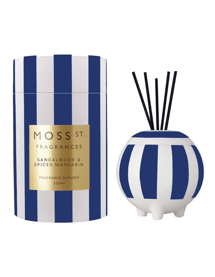 Moss St. Fragrances Sandalwood & Spiced Mandarin Large Ceramic Diffuser 350ml
