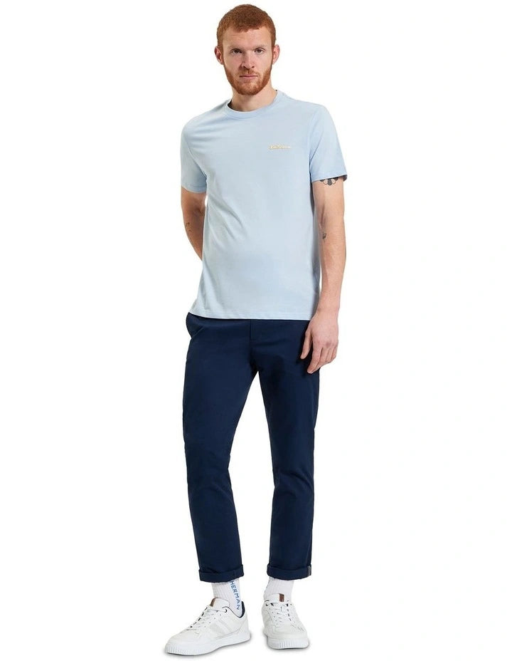 Ben Sherman Signature Chest Embroidery Tee - Mint Blue