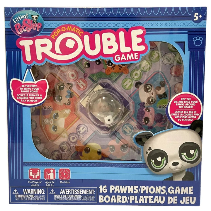 Littlest Pet Shop Pop-O-Matic Trouble Board Game