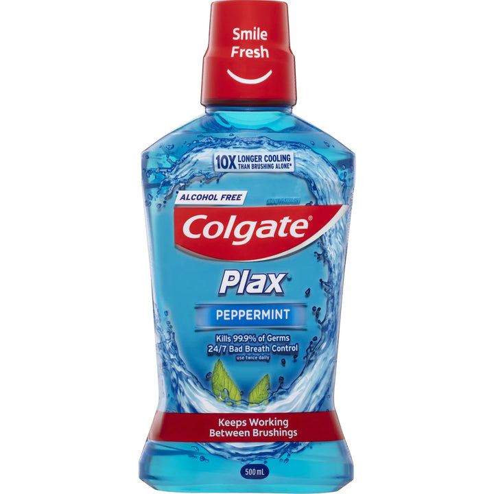 2X Colgate Plax Gentle Mint Mouthwash 500ml