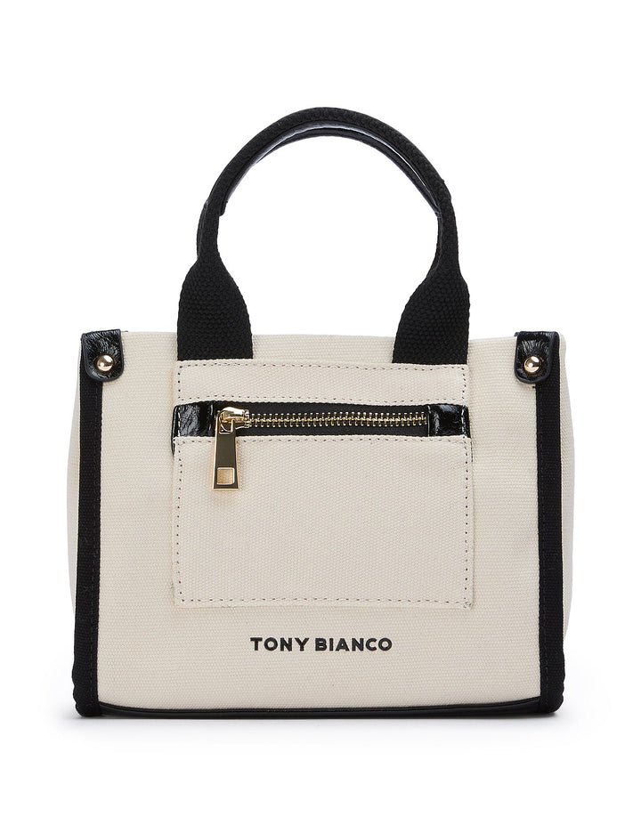 Tony Bianco Zeddie Tote Bag Coconut Black