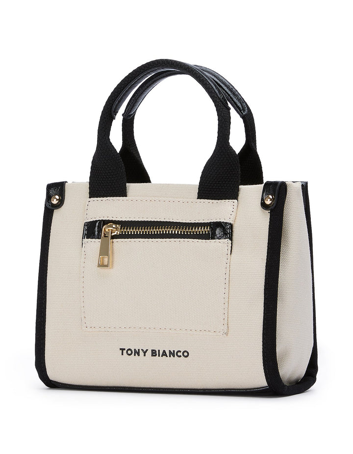 Tony Bianco Zeddie Tote Bag Coconut Black