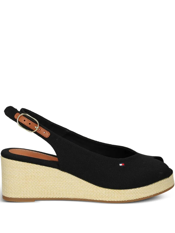 Tommy Hilfiger Elba Sling Black Wedge
