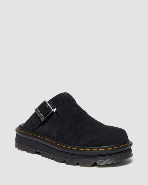 Dr. Martens Unisex Zebzag Mule Black EH Suede