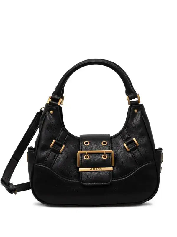 Guess Decor Vintage Small Satchel Tote Bag - Black