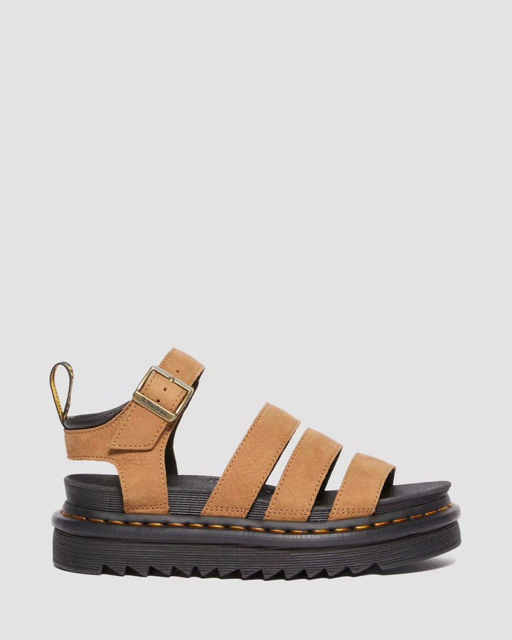 Dr. Martens Blaire 3 Strap Sandal Tumbled Nubuck Leather - Savannah Tan