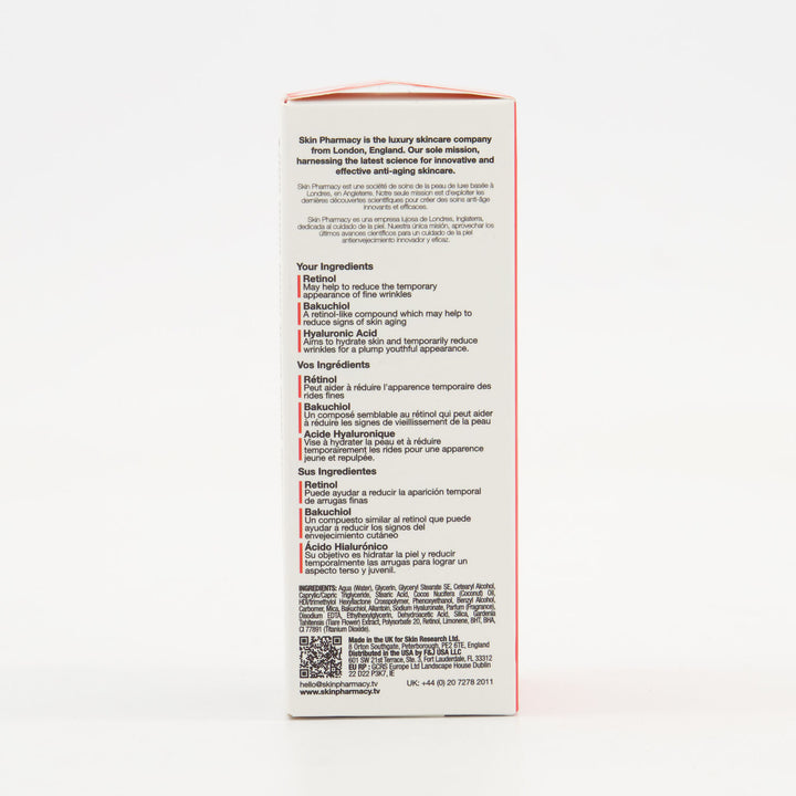 Skin Pharmacy Travel Retinol skin repair time reverse night moisturiser 30ml