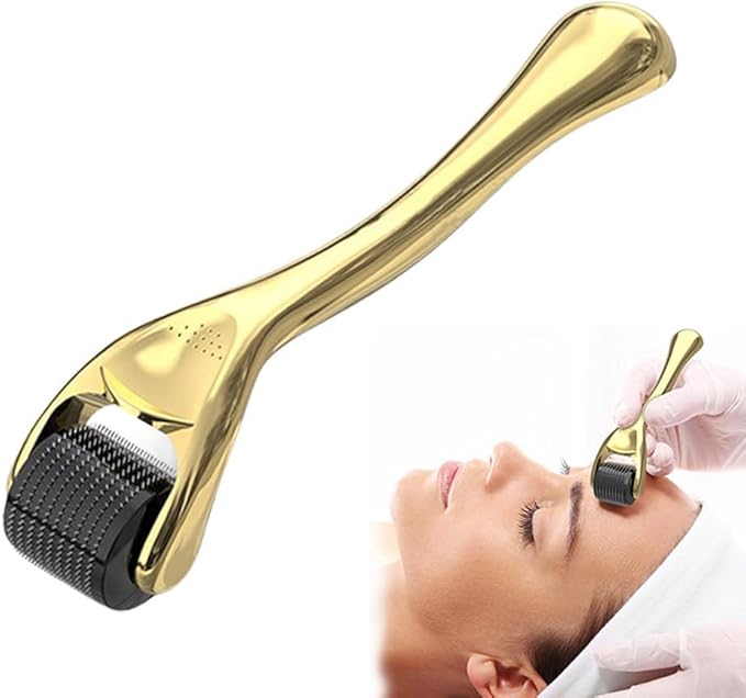 Regarding Skin Eyes Face Micro Needle Derma Roller Gold