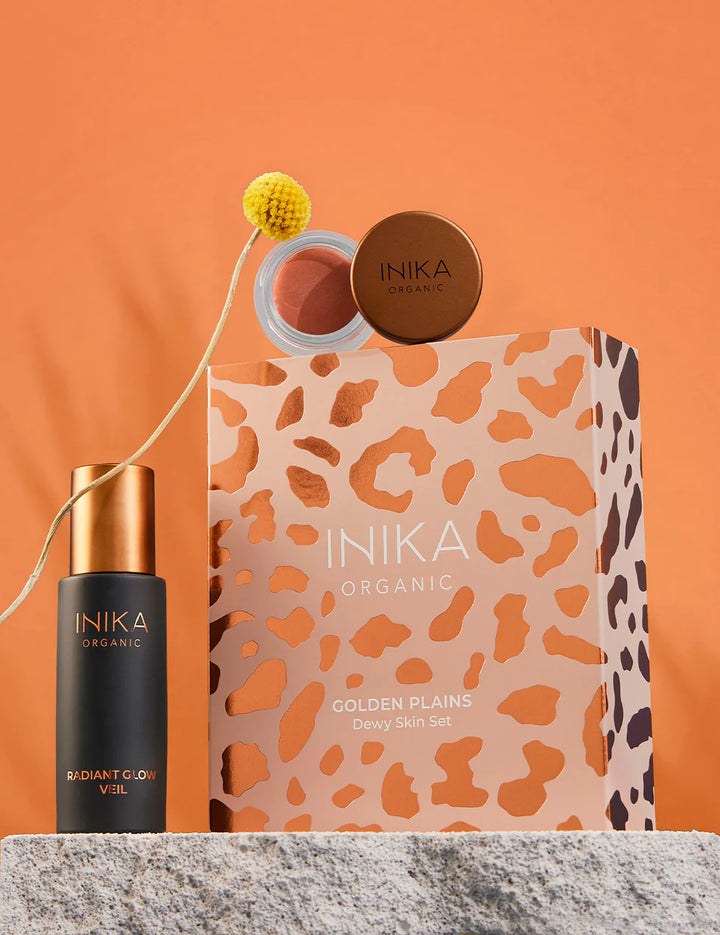 Inika Golden Plains Dewy Skin Set