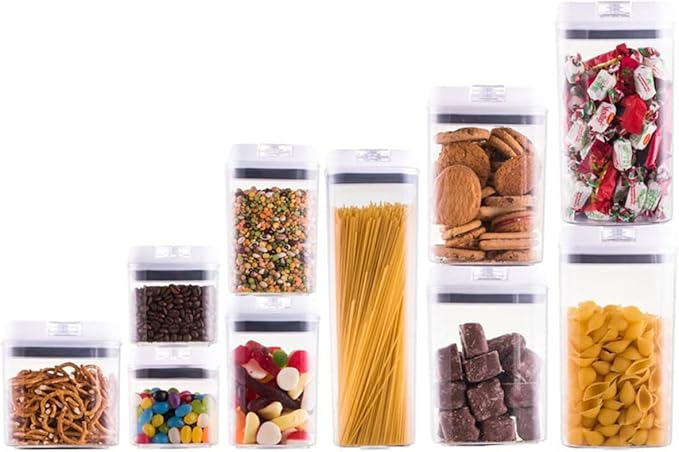 Avanti 10 Piece Flip Top Storage Container Set - Clear