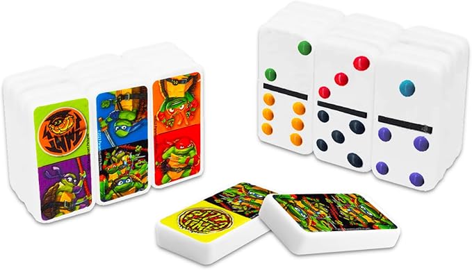 Teenage Mutant Ninja Turtles Mayhem 28 Double Six Dominoes