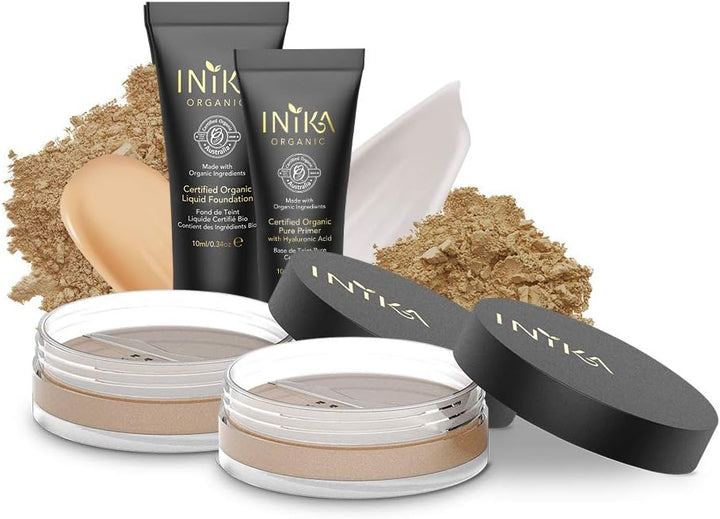 Inika Organic Foundation Trial Pack Light to Medium Skin Make-up Discovery Kit