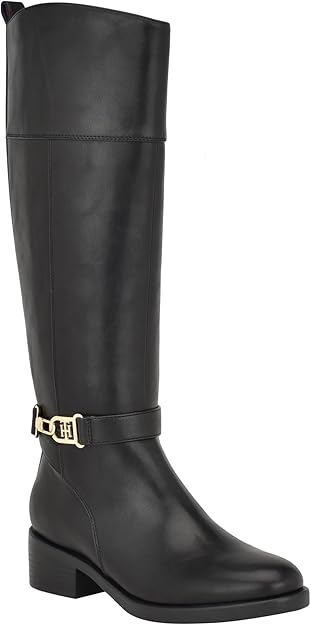 Tommy Hilfiger Women's IONNI Knee High Boot Black 002