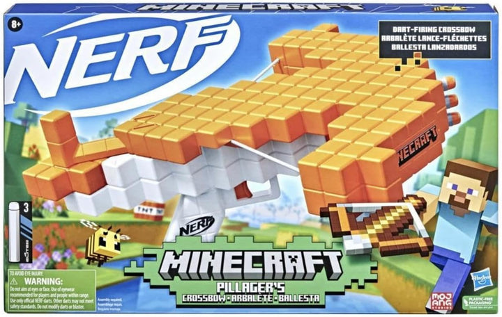Nerf Minecraft Pillager's Crossbow Dart Blaster
