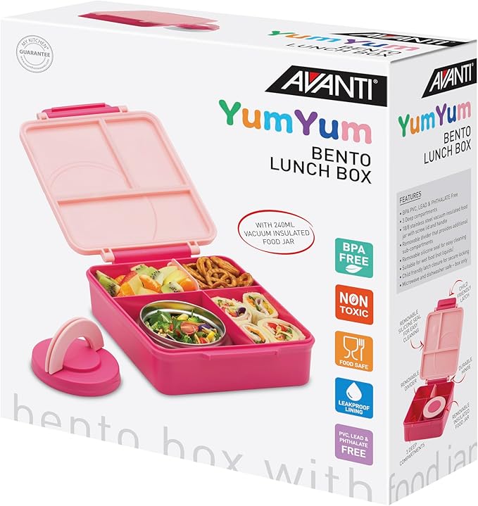 Avanti Yum Yum Bento Box - Pink