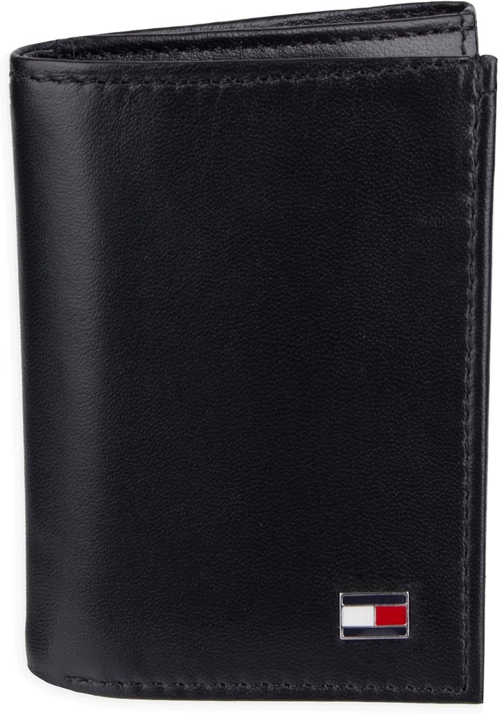Tommy Hilfiger Oxford Leather Wallet in Gift Box - Black