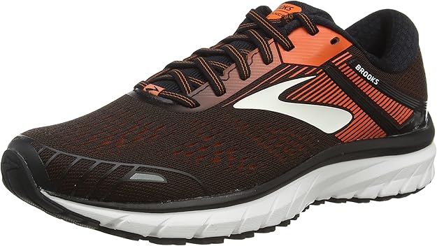 Brooks Adrenaline GTS 18 Running Shoe Black Orange Ebony