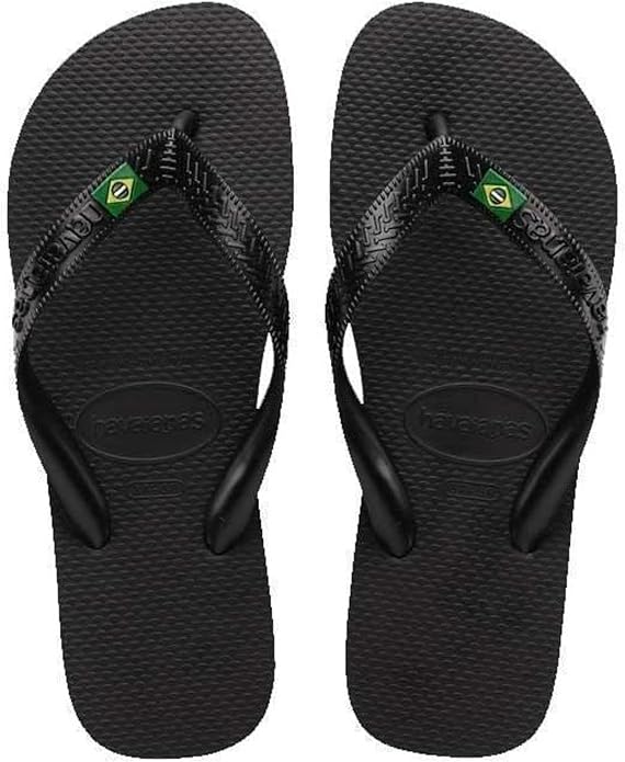Havaianas Unisex Brazil Thongs - Black