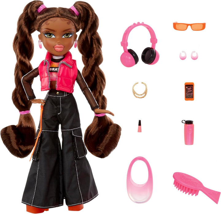 Alwayz Bratz Sasha Fashion Doll with 10 Accessories & Poster