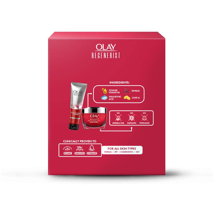 Olay Regenerist Set Cleanser 100g & Moisturiser 50g