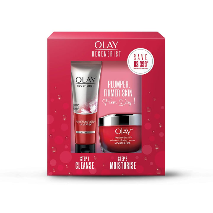 Olay Regenerist Set Cleanser 100g & Moisturiser 50g