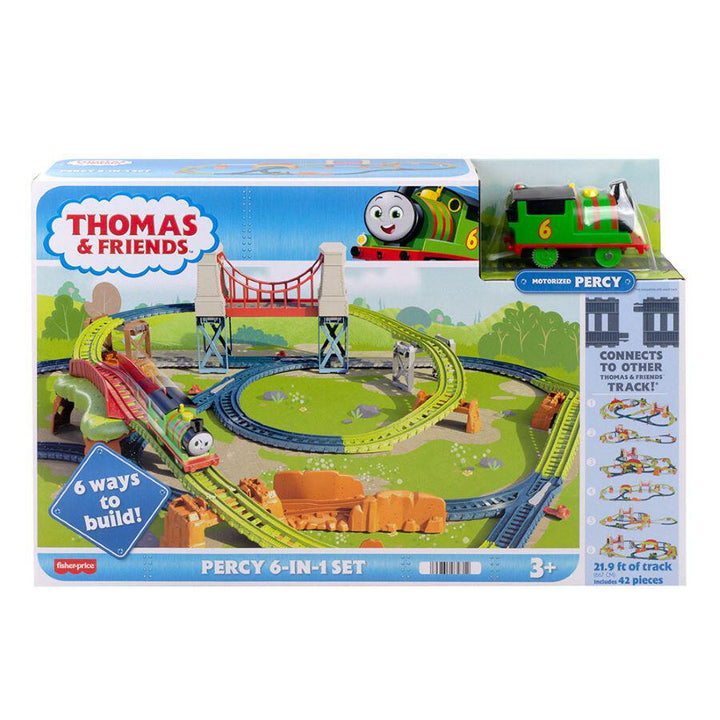 Fisher-Price Thomas & Friends Percy 6-in-1 Motorized Train Track Set