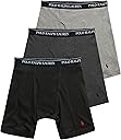 Polo Ralph Lauren Men's Classic Fit Mid-Rise Trunk 3 Pack - Andvr Hethear/Madison Hethear/PoloBlack