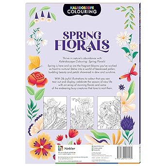 Kaleidoscope Colouring Spring Florals
