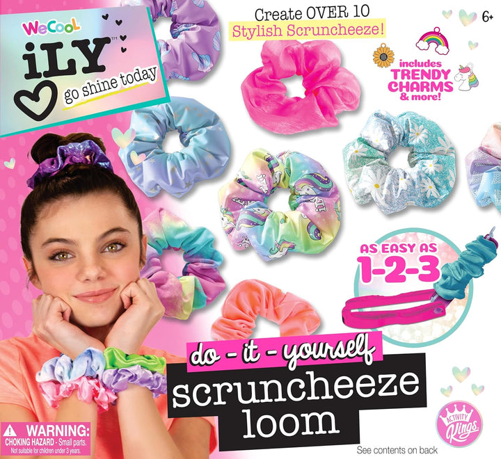 WeCool ILY Activity Kings Scruncheeze DIY Scrunchie Making Kit