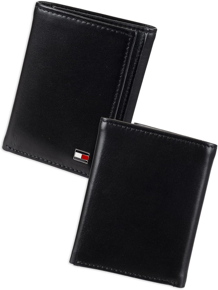 Tommy Hilfiger Oxford Leather Wallet in Gift Box - Black