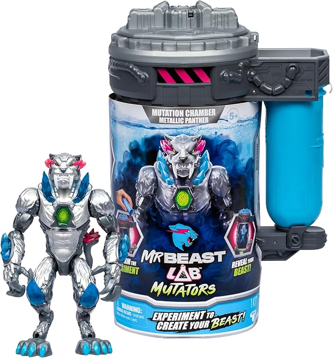 Mr Beast Lab Mutators W1 Mech Mutation Chamber Metallic Panther Single Pack