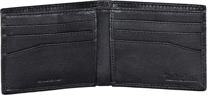 Timberland Men's Leather Wallet With Pop Opener Boxed - Black