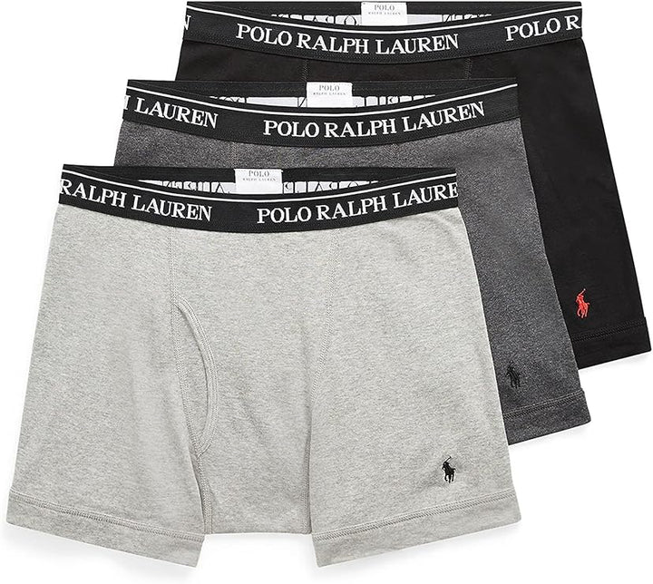 Polo Ralph Lauren Classic Fit Mid-Rise Trunk 3 Pack - Andvr Hethear/Madison Hethear/PoloBlack