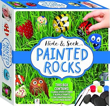 Hinkler Hide and Seek Painted Rocks Kit