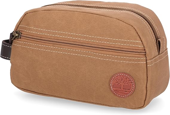 Timberland Core Canvas Travel Kit Toiletry Bag - Khaki